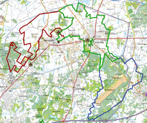 ontwerp van het Malle parkoer